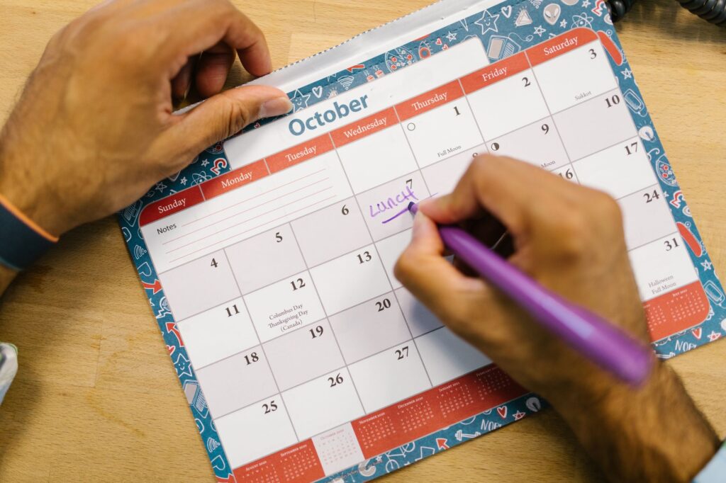 The German reporting calendar for a payment firm